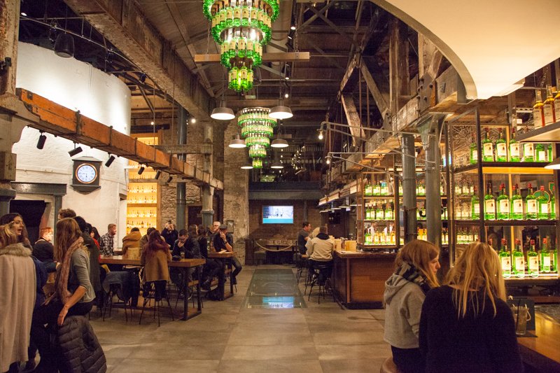 view of the bar in jameson distillery