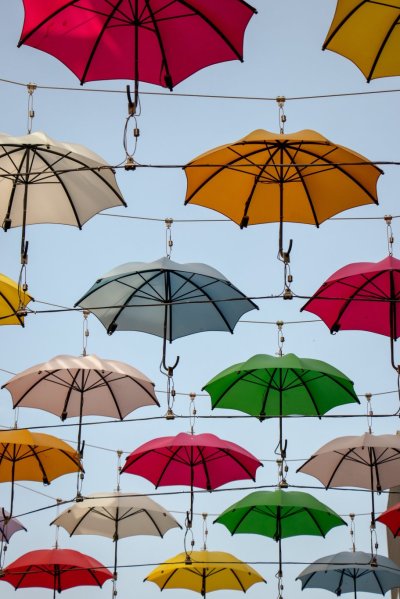 Colourful umbrellas 