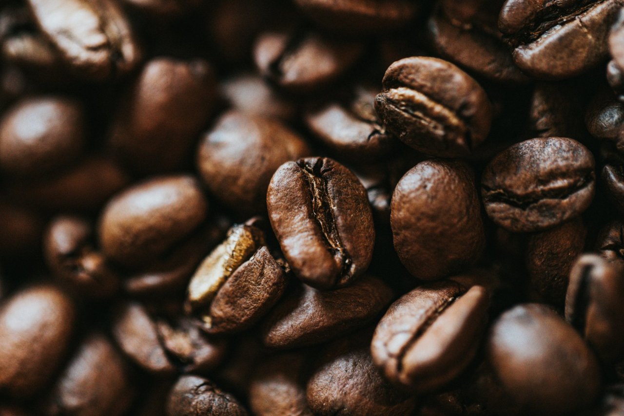 close shot of coffee beans