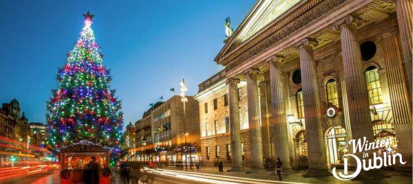 o'connell street at christmas