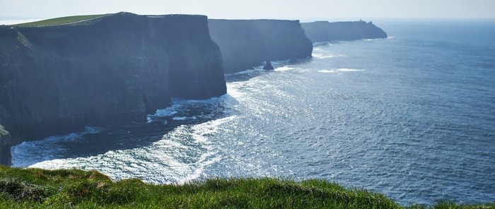 cliffs and sea in Ireland