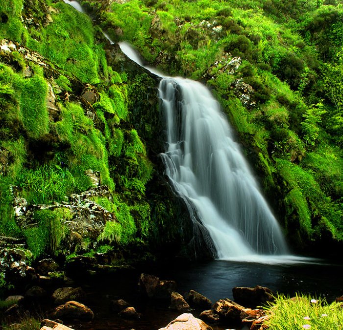 image of waterfall in Ireland