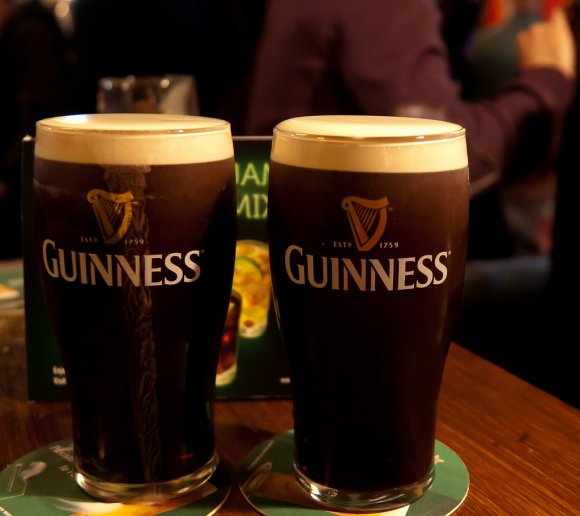 image of two glasses of guinness