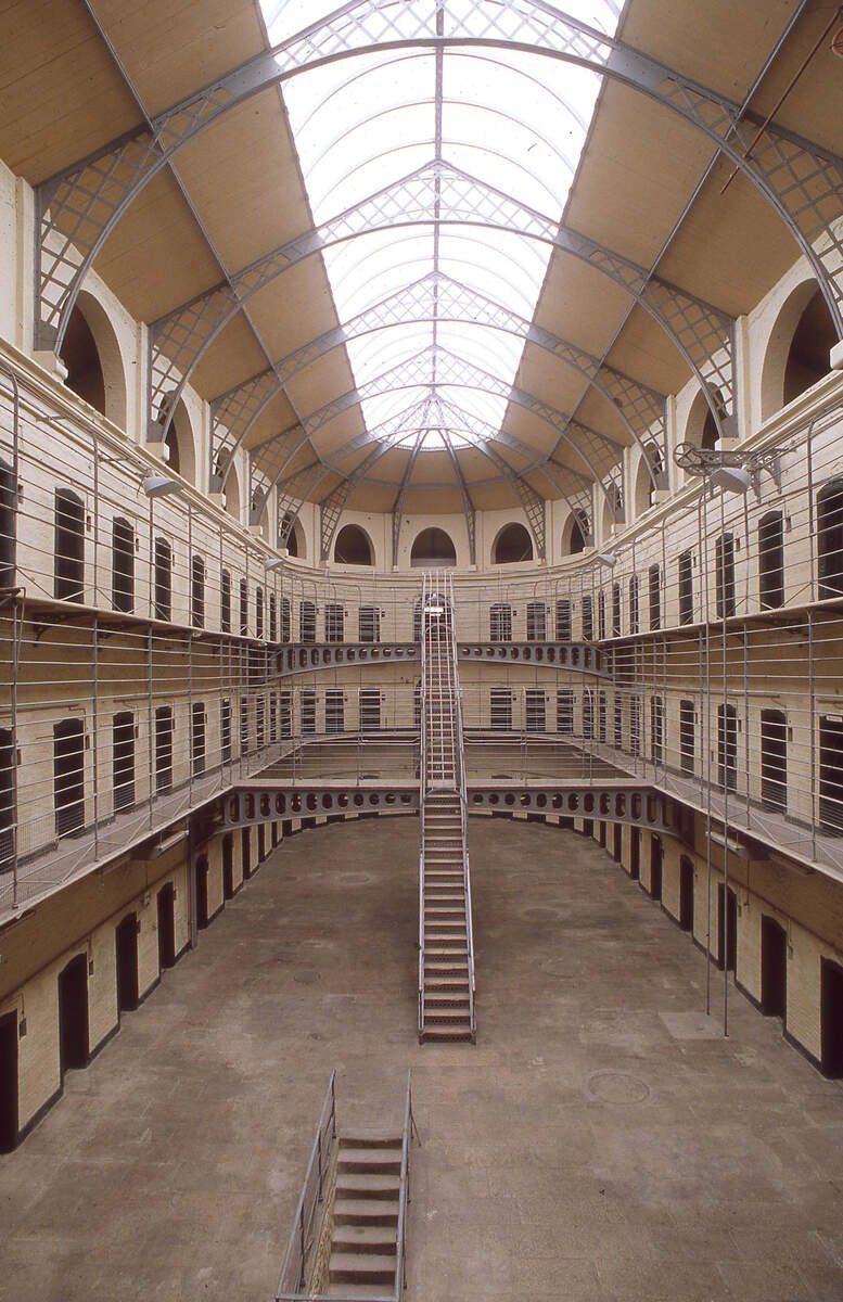 Inside Kilmainham Gaol prison wing