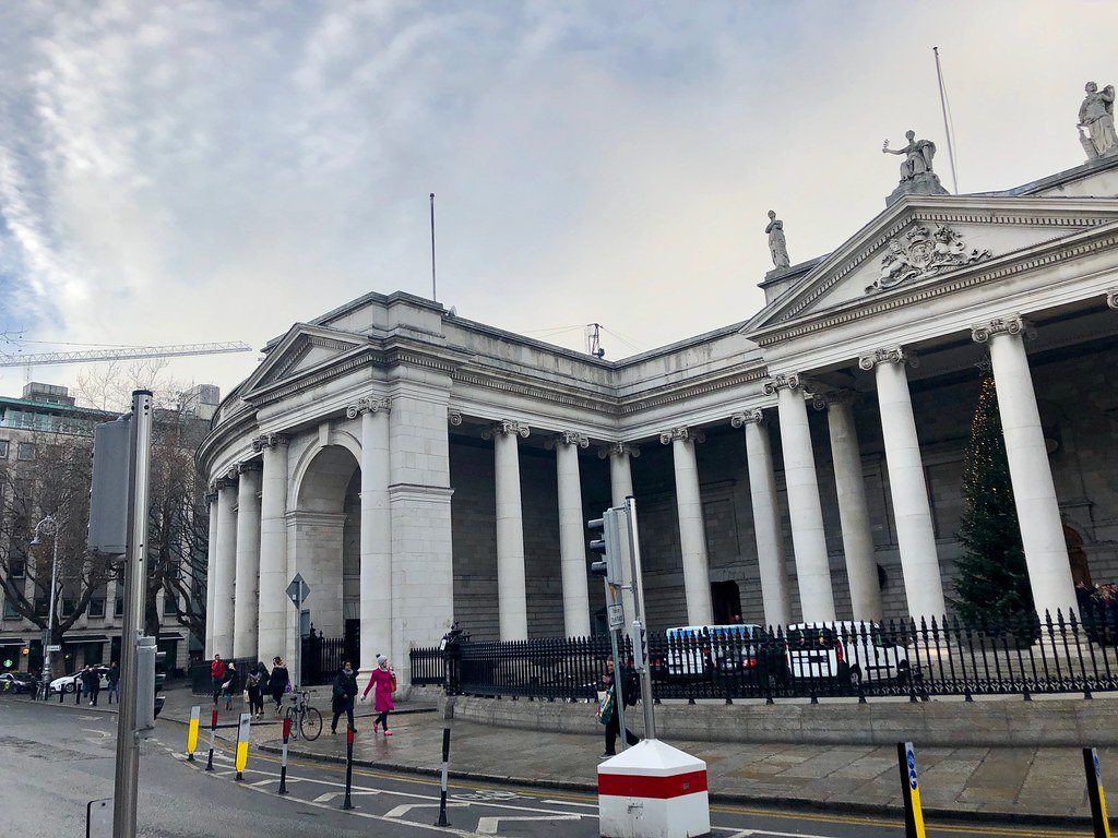 building with white pillars and arches 