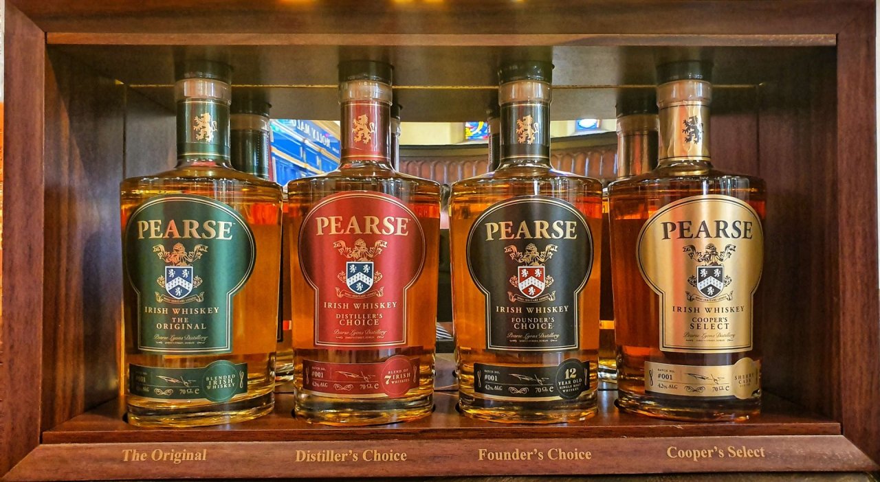 selection of whiskey bottles