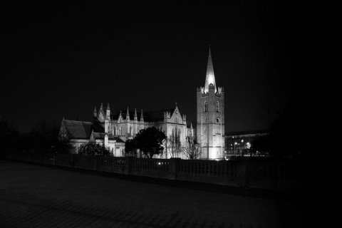 St. Patrick's Cathedral at night