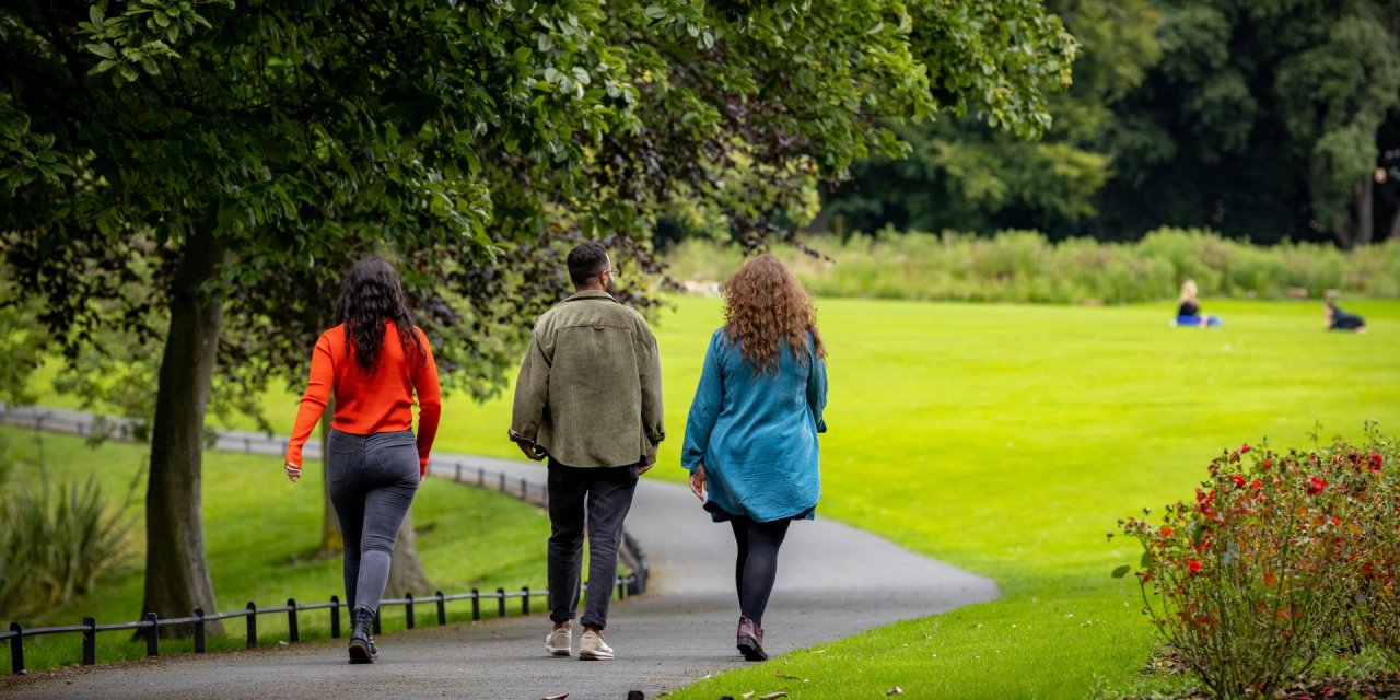 Phoenix Park, People Walking, 