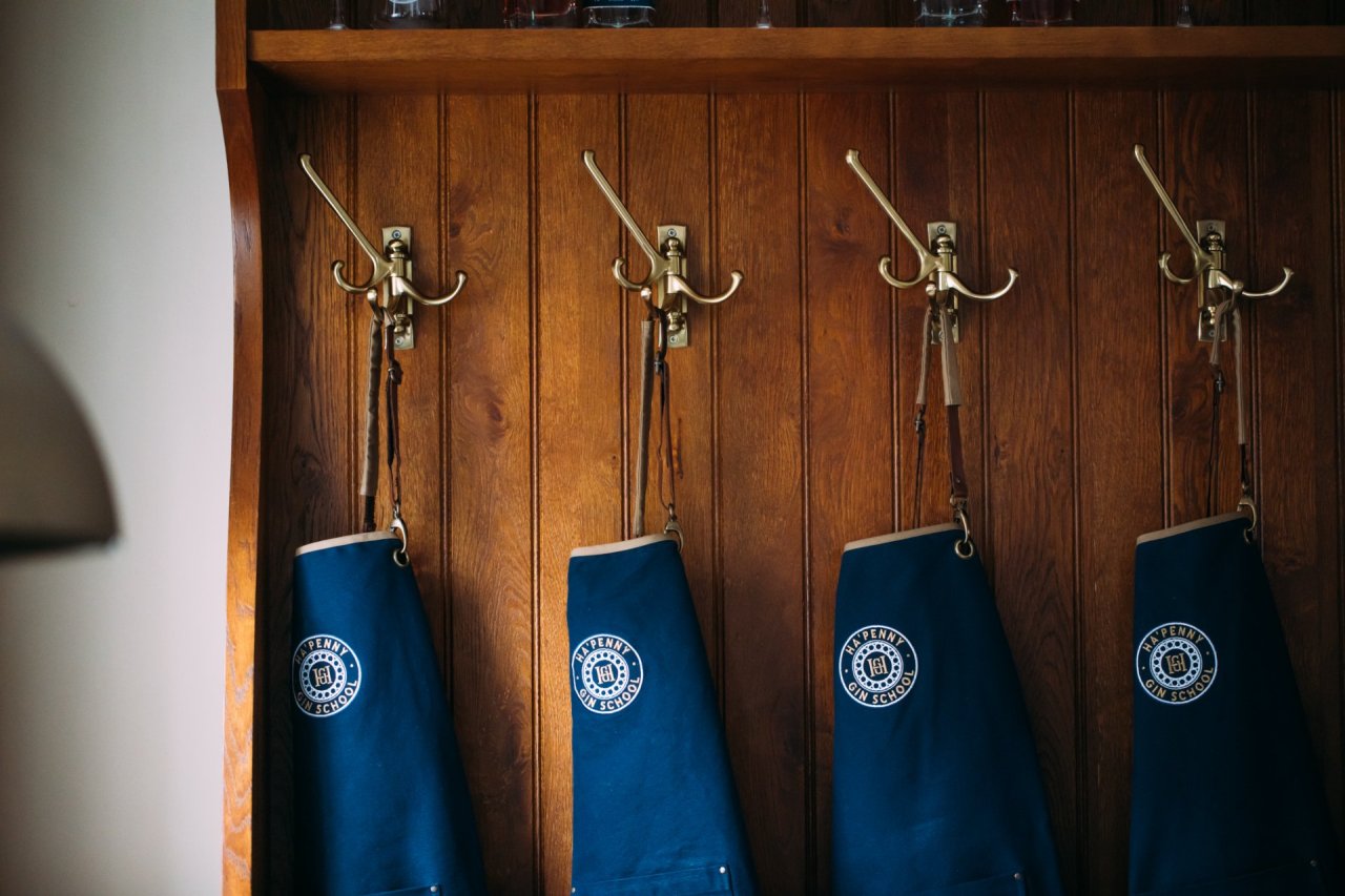 pearse lyons aprons hung up
