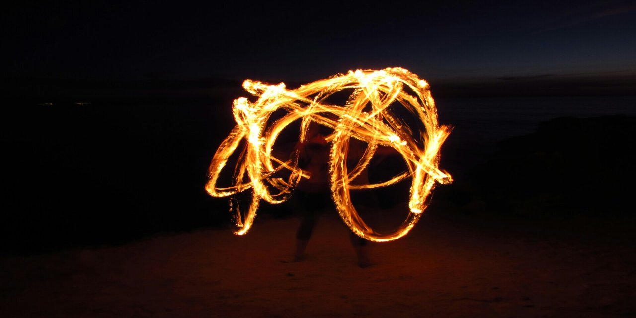 fire spinning