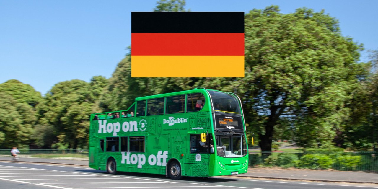 tour of dublin with live commentary in german