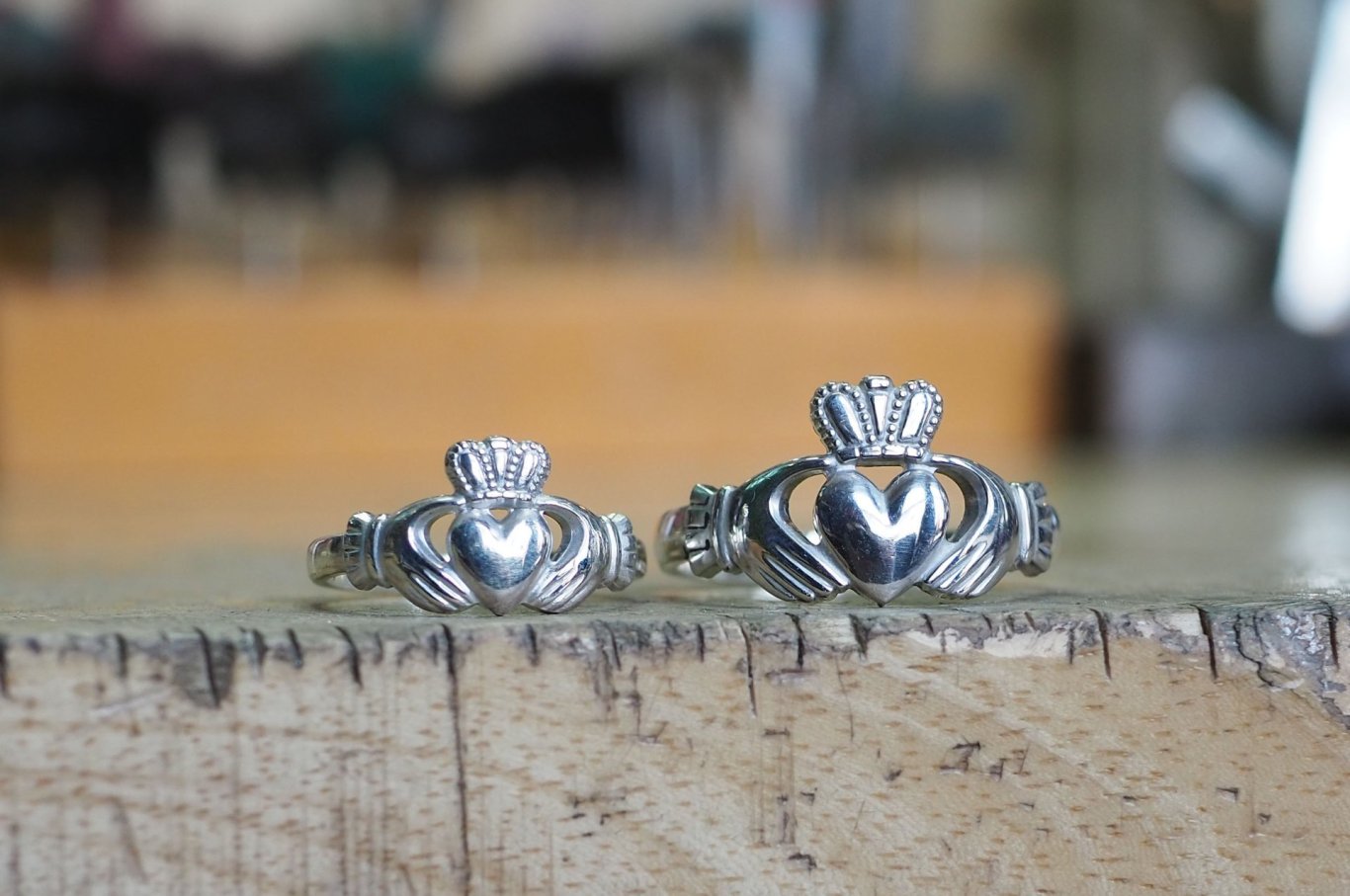 Silver Works forged Claddagh Rings by Silver Works Traditional irish claddagh rings