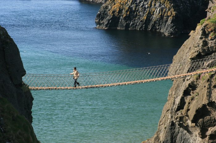 carrick a rede rope bridge, northern ireland