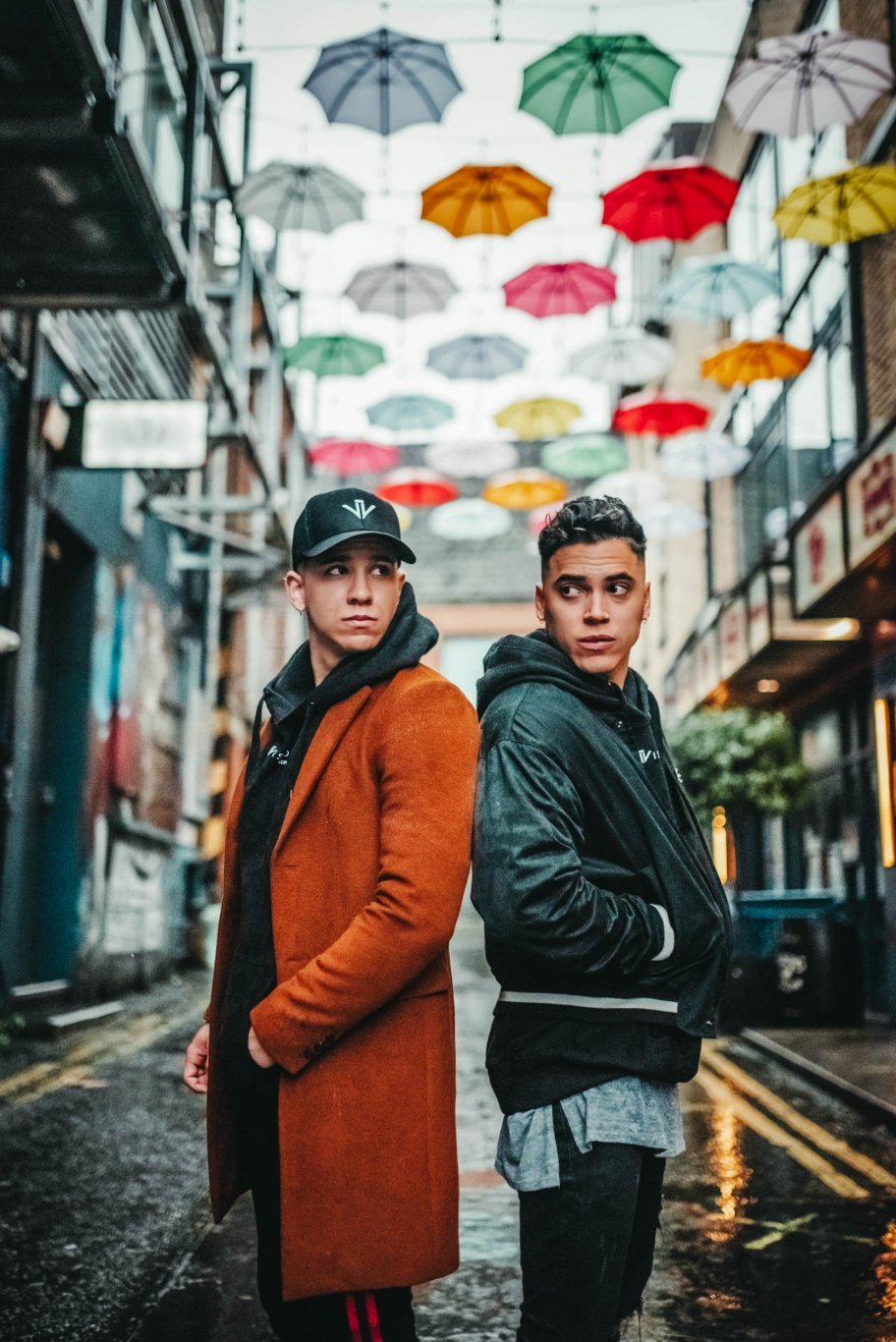 two boys pose for a pic in dublin ireland