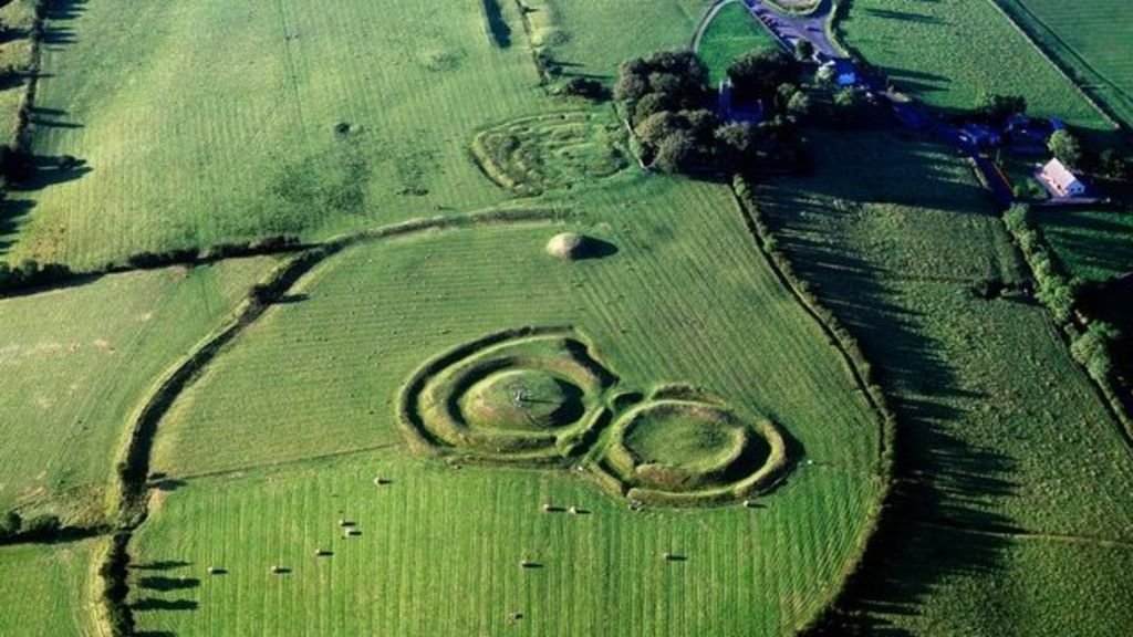 arial photo of the hill of tara