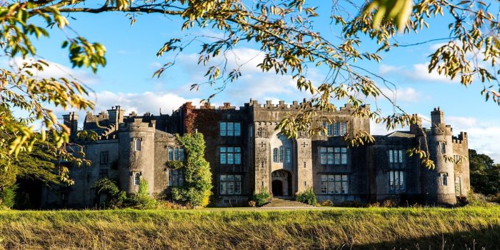 Birr Castle Newgrange Day tours  Stone, ancient castle with trees and green grass