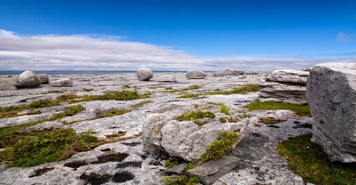 large rocks at the burren in county clare