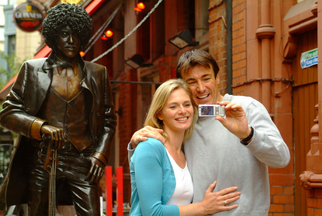 people posing for photo in dublin