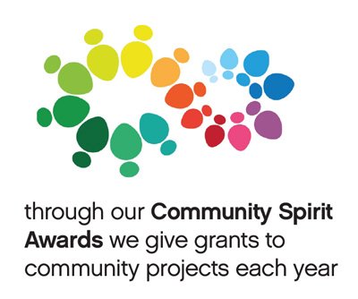 Community Spirit Awards Cube, through our community spirit awards we give grants to community projects each year