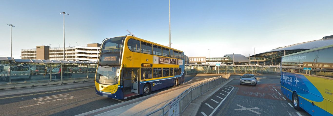 Dublin Bus in front of Terminal 2 Dublin Airport